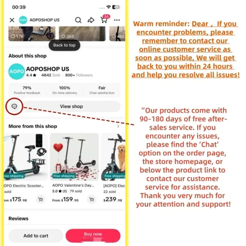 Summervibes [AOPO] Electric Scooter with Seat, 500W Motor, 22MPH Top Speed, Adults Electric Scooter with Large Storage Basket for Pets Dogs and Items Ev Scooter E Bike