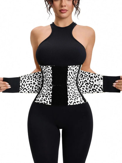 Women's Adjustable Dual-Layer Compression Waist Belt for Body Shaping and Abdominal Control, Comfortable and Breathable for Daily Use and Fitness