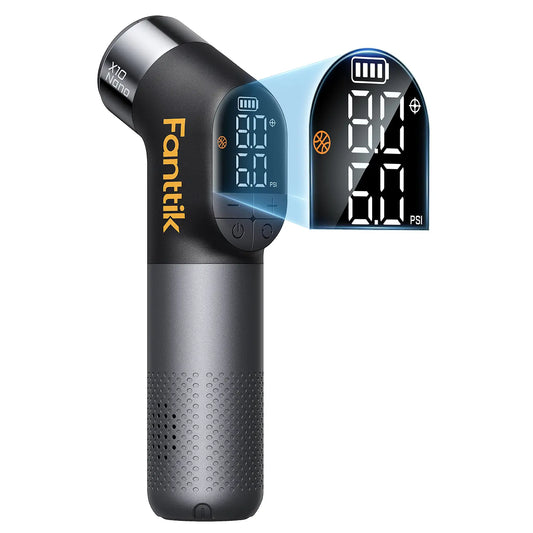 Fanttik X10 Nano Electric Ball Pump for Efficient Inflation and Deflation with Precision Pressure Gauge, Ideal for Basketball, Soccer, Football, and Volleyball (Max 19.9Psi) - The Preferred Choice of Coaches