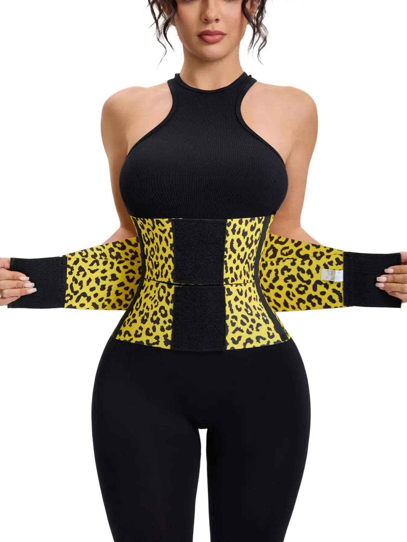 Women's Adjustable Dual-Layer Compression Waist Belt for Body Shaping and Abdominal Control, Comfortable and Breathable for Daily Use and Fitness