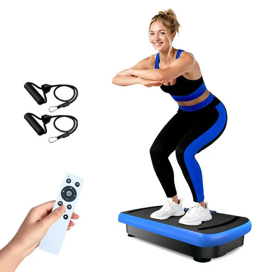 Hophorse Vibratory Plate Exercise Machine Curve 400Lbs, Home Gym Fitness Equipment,Home Gym Kit with Bluetooth,Mother'S Day Gift Ideas Summervibes